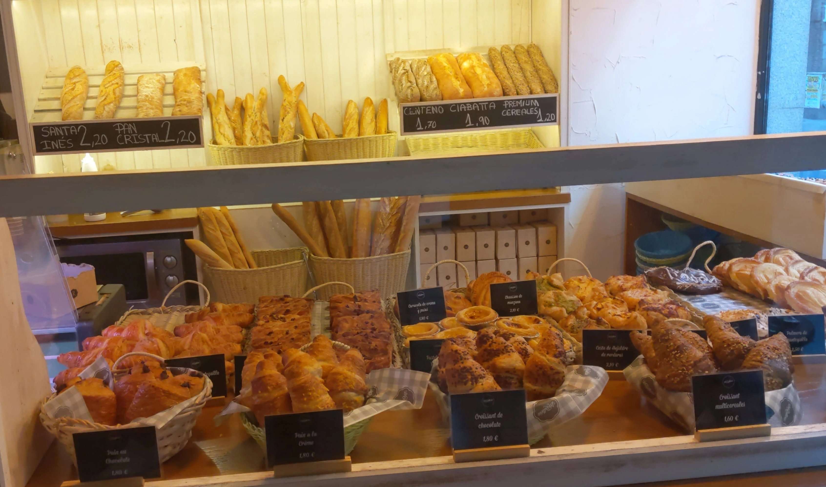 La Rollerie bread in Madrid, Spain