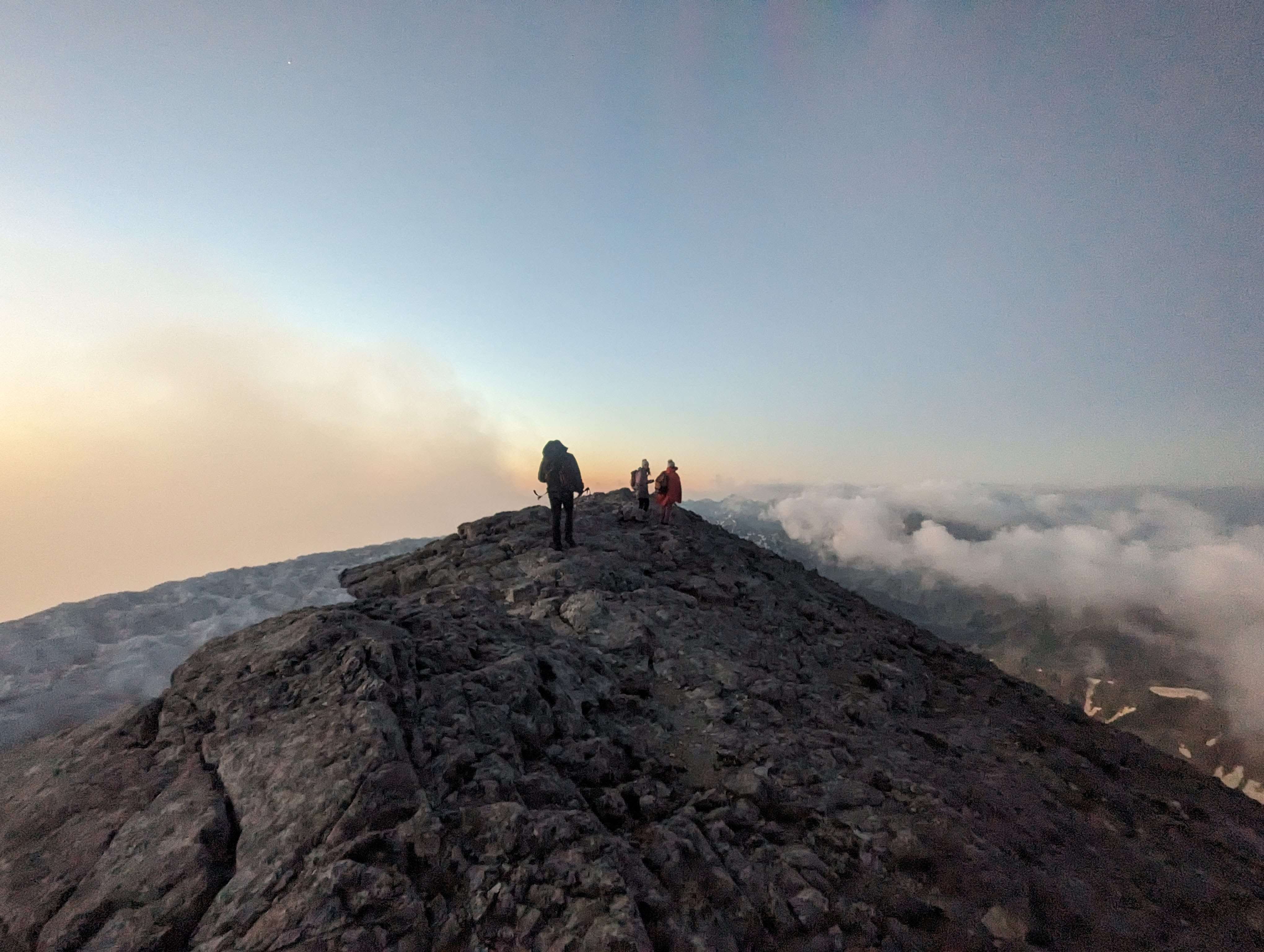 Vihren Peak at sunrise in Bulgaria