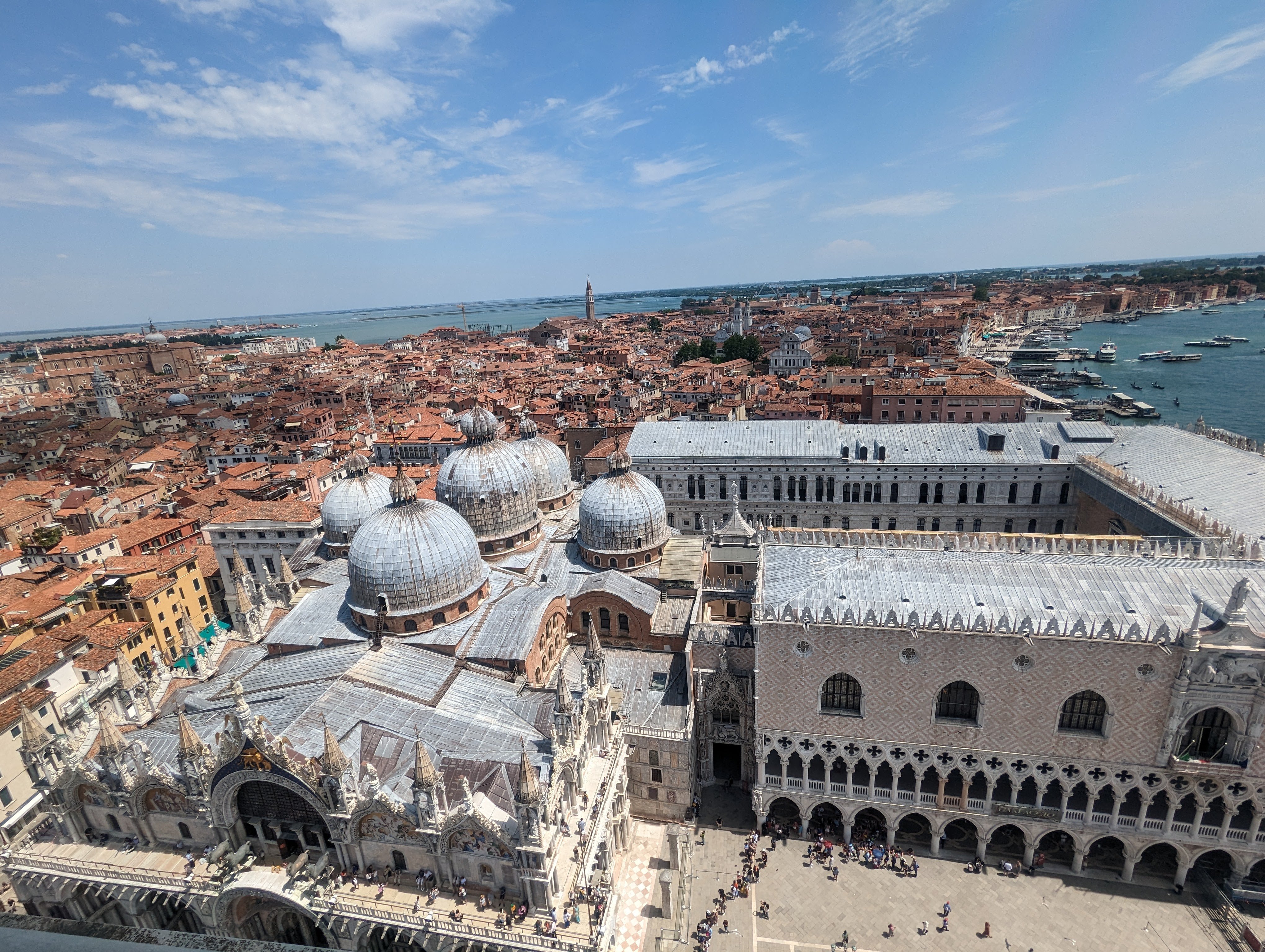 The view from the top of St. Mark's Bell Tower.