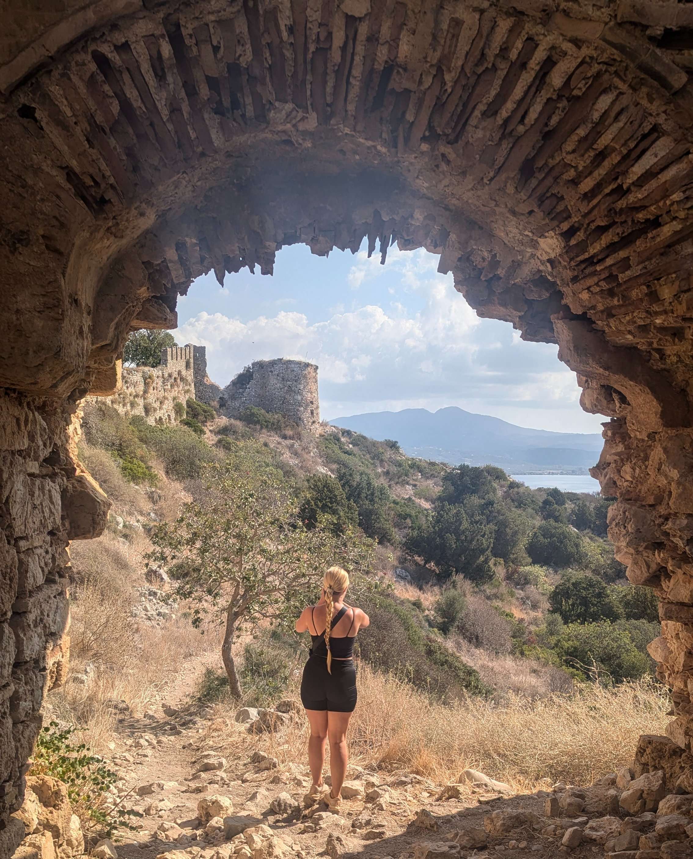 A view of the Fortress of Pylos from the top
