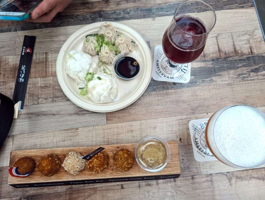 Bitterballen and other snacks at foodhallen where you should eat in Amsterdam