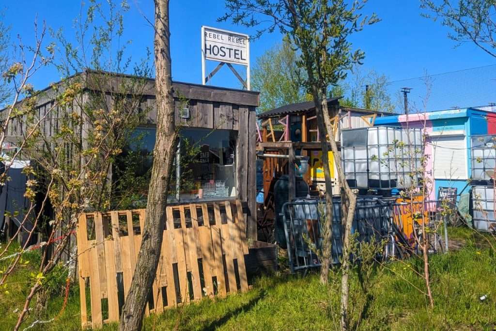 Rebel Rebel hostel view from the outside