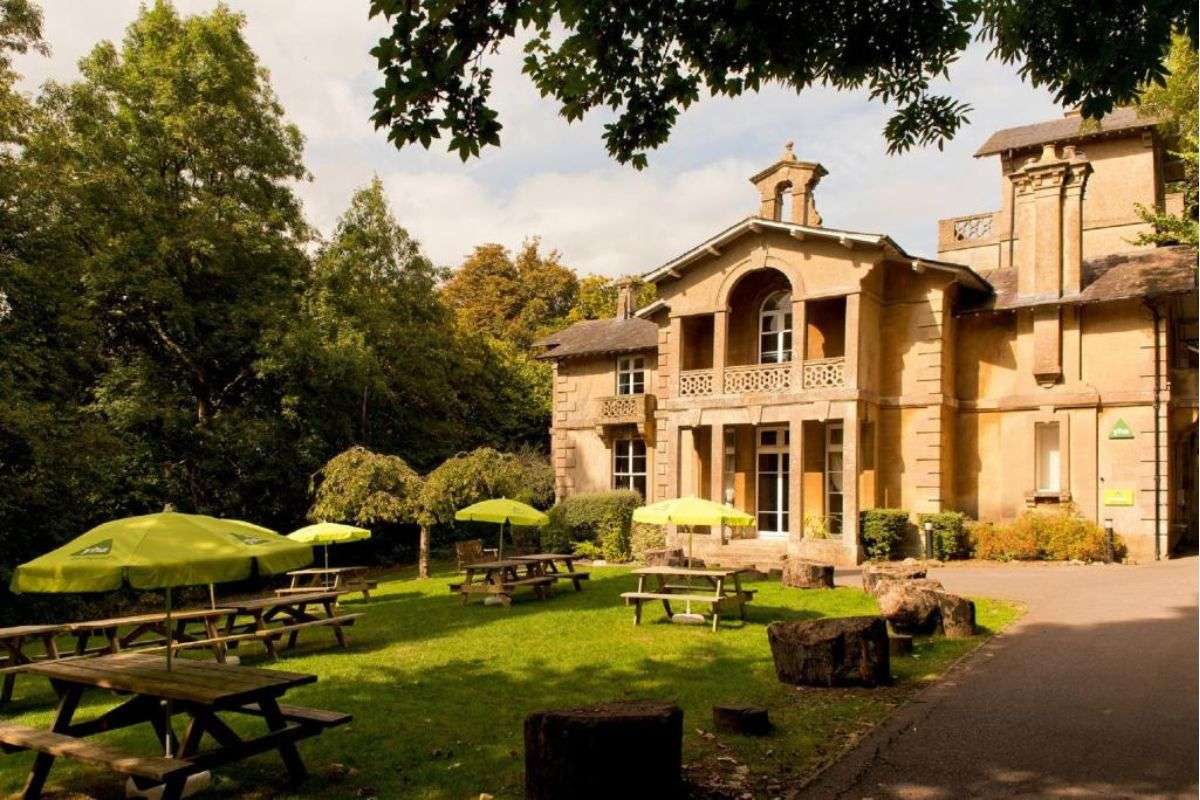 The view of the YHA Bath Hostel