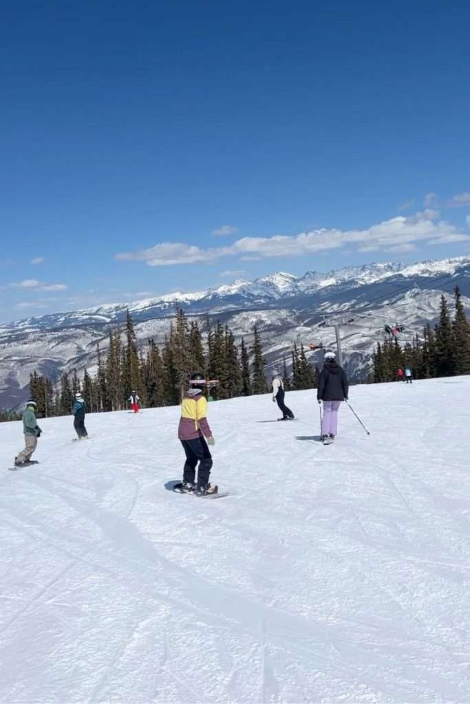 Beaver Creek, an epic pass resort in Colorado on a clear day.